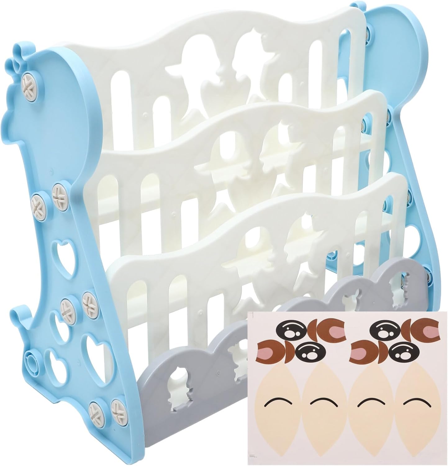 Homoyoyo Book Holder Office Desk Bookshelf Book Organizer Kids Bookshelf Bookcase