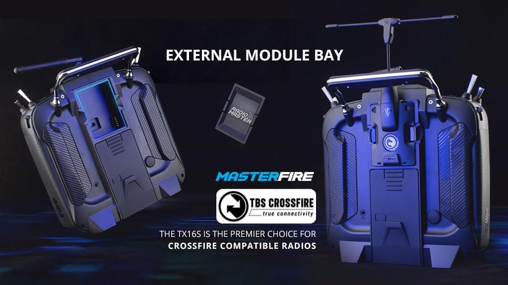 RadioMaster TX16S Mark II V4.0 Hall Gimbal 4-in-1 ELRS Multi-Protocol Radio Controller Support EdgeTX/OpenTX Built-in Dual Speakers Mode2 Radio Transmitter (4IN1 Mode 2 with Bag)