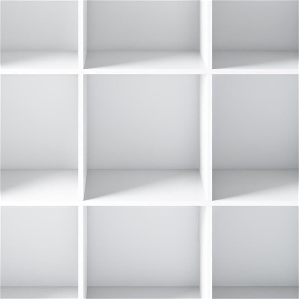 Trent Home Wood Transitional 9 Cube Bookcase and Unit in White