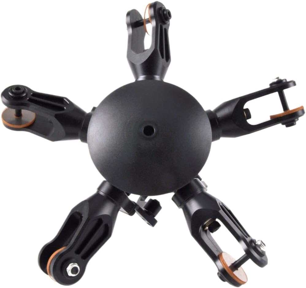 Metal Rotorhead 10mm Swashplate 3 4 5 for 600 Size RC Helicopter Rotor Heads Parts Compatible with 600 Size RC Helicopter(5-Blade)