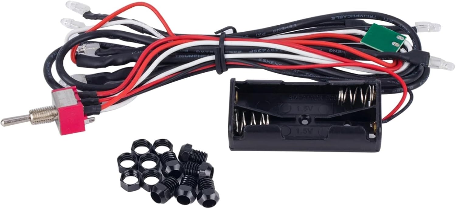 RC Upgrade Accessories for Axial for SCX10 for TRX4 for TRX6 D90 1/10 Double Axle with Light Metal Trailer Bucket Flat Plate Large Trailer RC for Rock Crawler