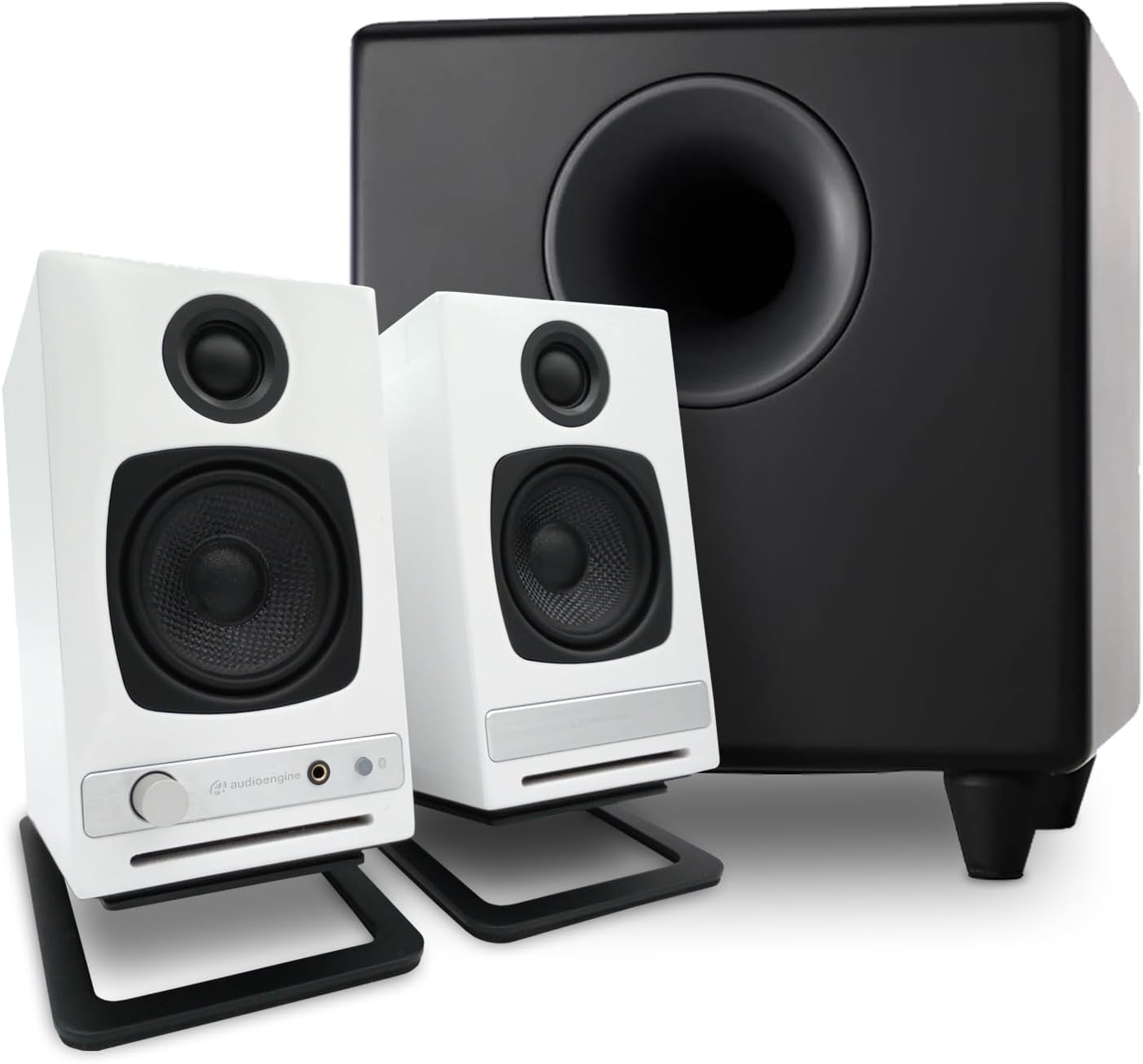 Audioengine A2 HD Computer Speakers with Subwoofer and DS1M Stands