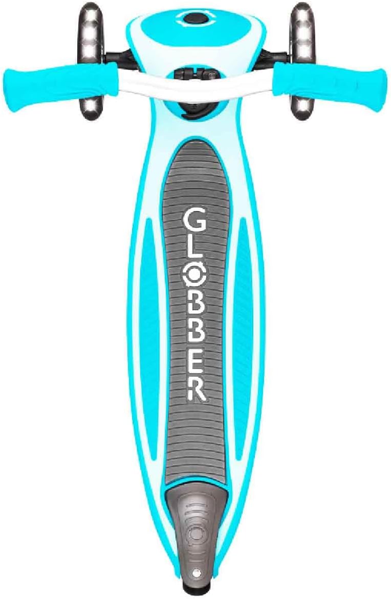 Globber Master Folding Scooter with Light Up Wheels and 5 height adjustable handlebars 74-94cm Suitable from 4 years max user weight 50kg