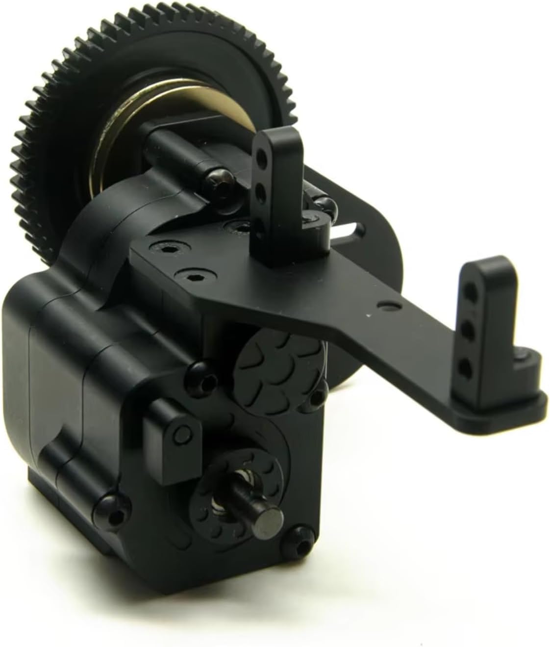 RC Gearboxes For Axial For Wraith AX10 For SCX10 Accessories 1/10 AXSPEED Metal CNC For Chassis Gearbox Transfer Case AX2 Transmission Box 2 Speeds(Transmission Box)