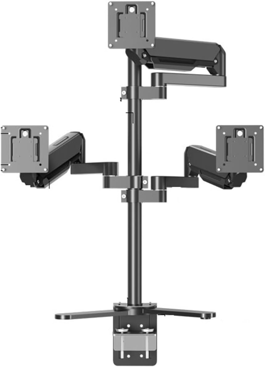 17/32/49-inch heightened Bracket DIY Dual-Screen, Three-Screen, Multi-Screen Rotating Lifting Pneumatic Monitor Base