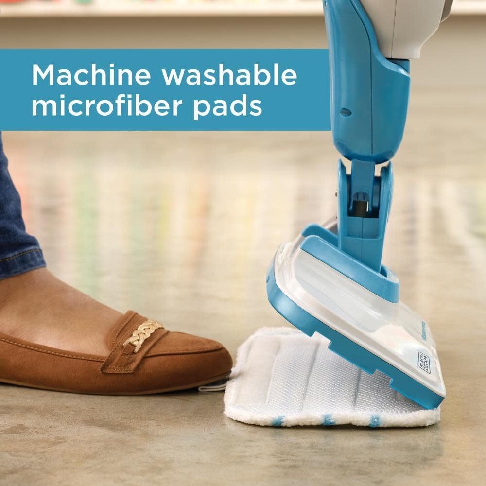 BLACK+DECKER 7in1 Steam Mop with SteamGlove Handheld Steamer (HSMC1361SGP)