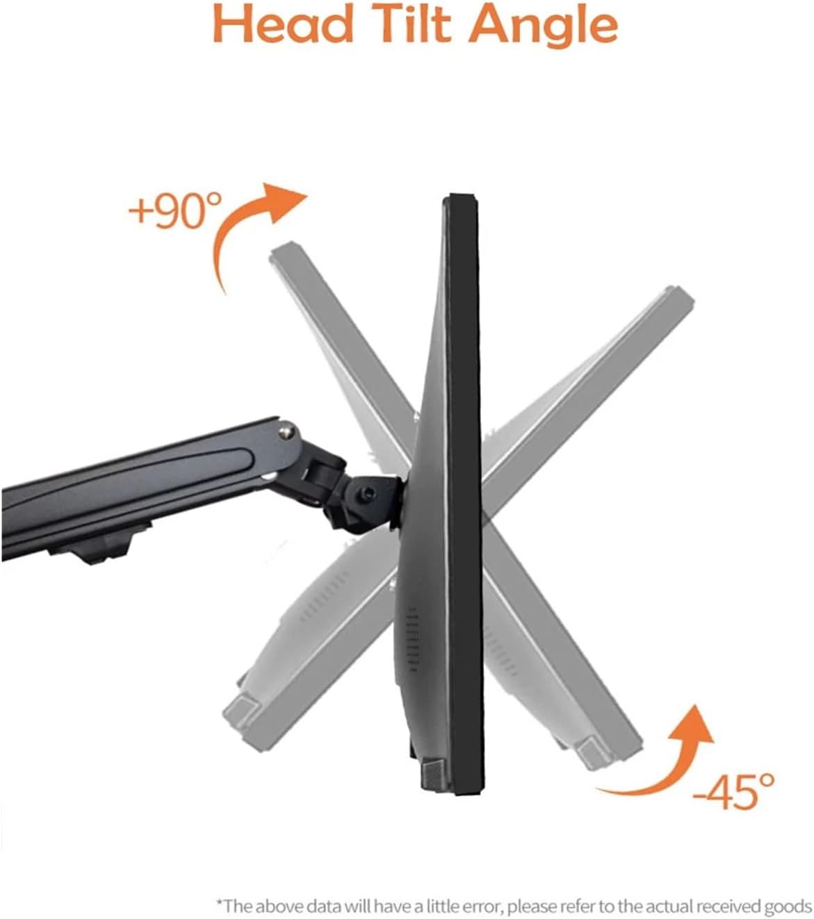 Mechanical Spring GC09-12 Desktop Monitor Mounting Bracket 13 to 27 Inch