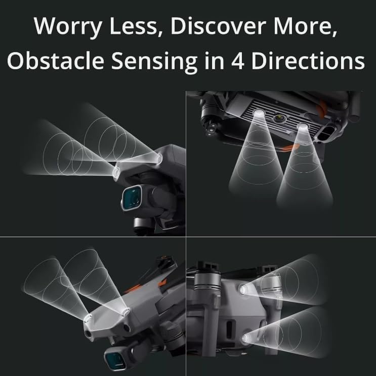 DJI Air 2S Fly More Pro Vlogger Combo with DJI RC, Drone with 3-Axis Gimbal Camera, 5.4K Video, 1-Inch CMOS Sensor, 4 Directions of Obstacle Sensing, 31 Mins Flight Time, 12km 1080p Video Transmission, Two Extra Batteries