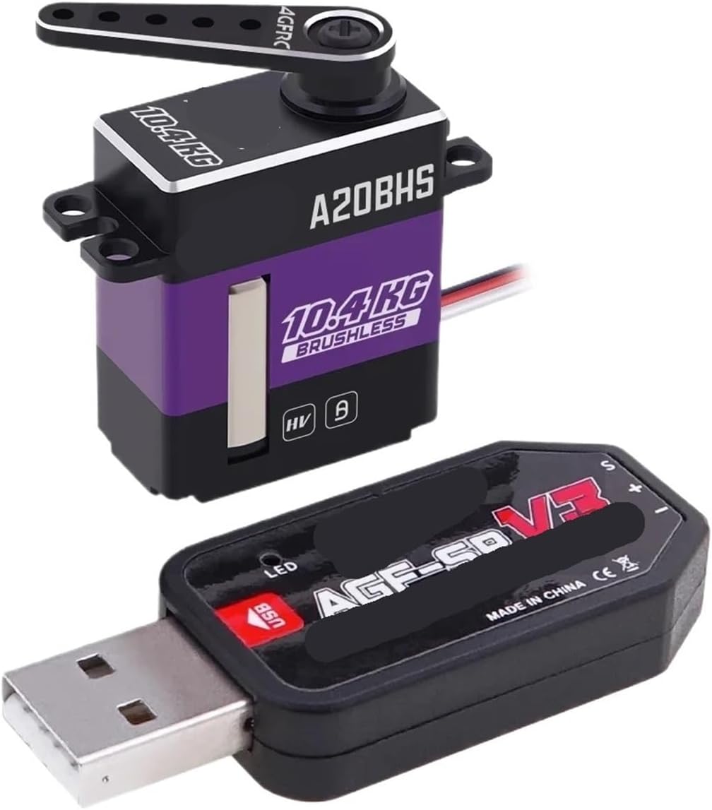A20BHS 10.4KG Fast Digital Remote Control Steering Servo Motor(A20BHS 10.4kg Set3)