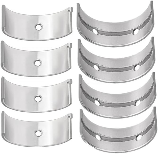 8 Pieces Motorcycle Connecting Rod Bearings and Main Crankshaft Bearings Fit for TL1000 TL1000S 1997-2001(Oversize 100 kit)