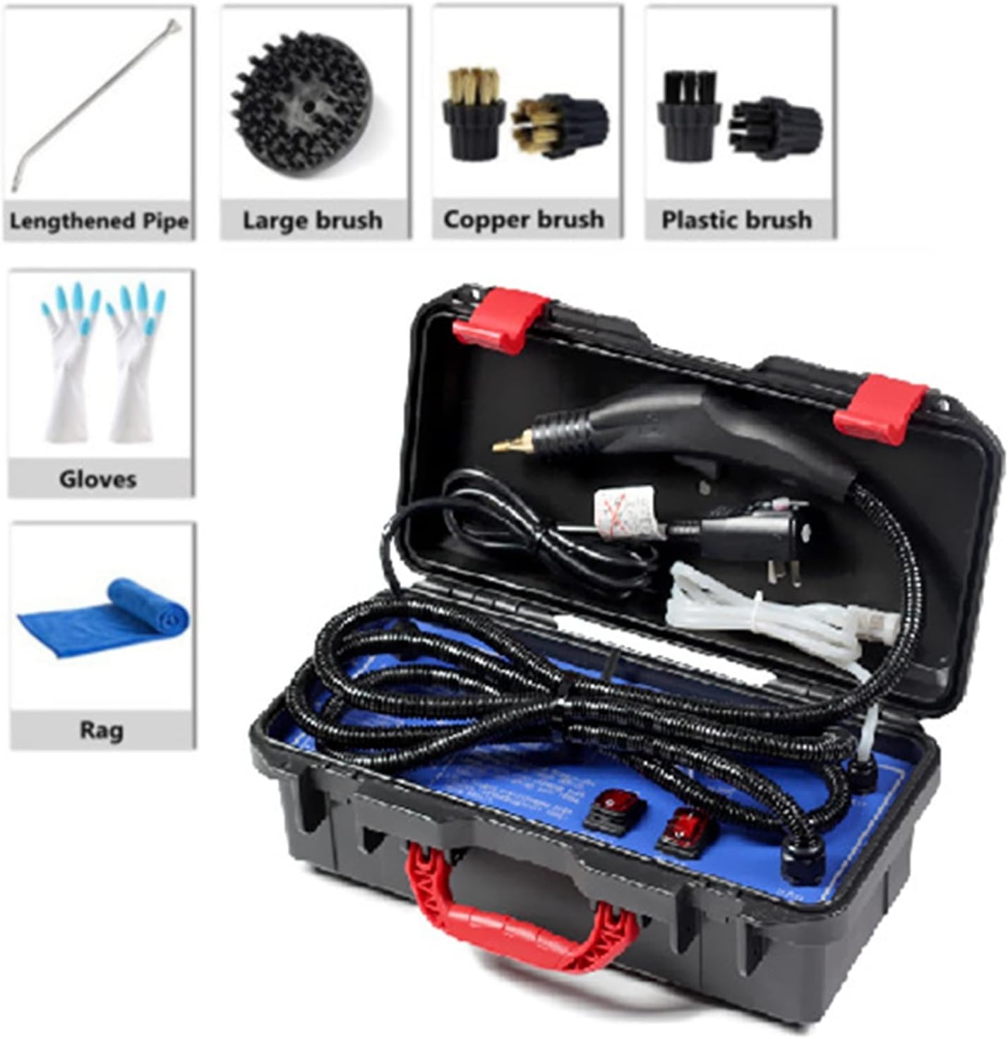 A1DFDFGOQSFG Steam Cleaning Commercial Household 3KW Steam Cleaner Air Conditioning Kitchen Hood Car Steaming Cleaner Used with Alkaline Cleaning