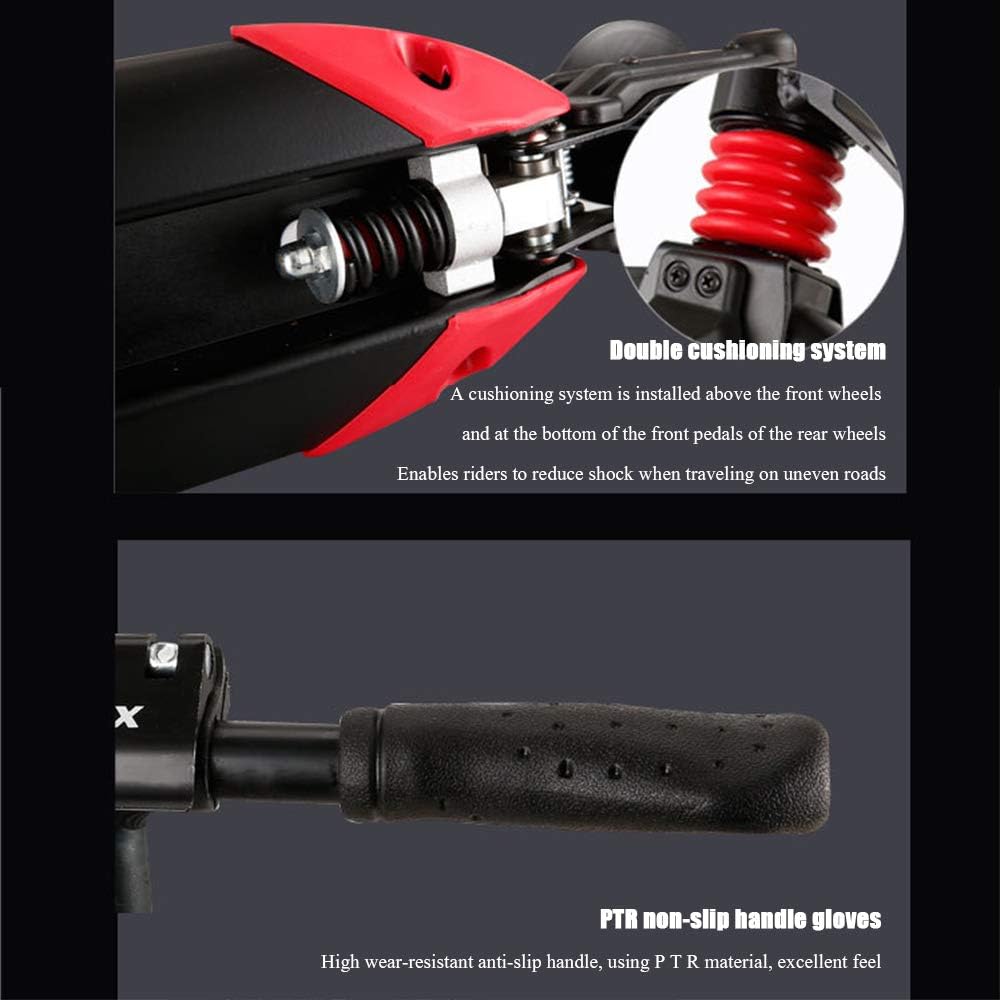 Scooters for Kids 8 Years and Up, Foldable Kick Scooter 2 Wheel, Quick-Release Folding System, 3 Adjustable Height, Large 230mm Wheels Great Scooters for Adults and Teens