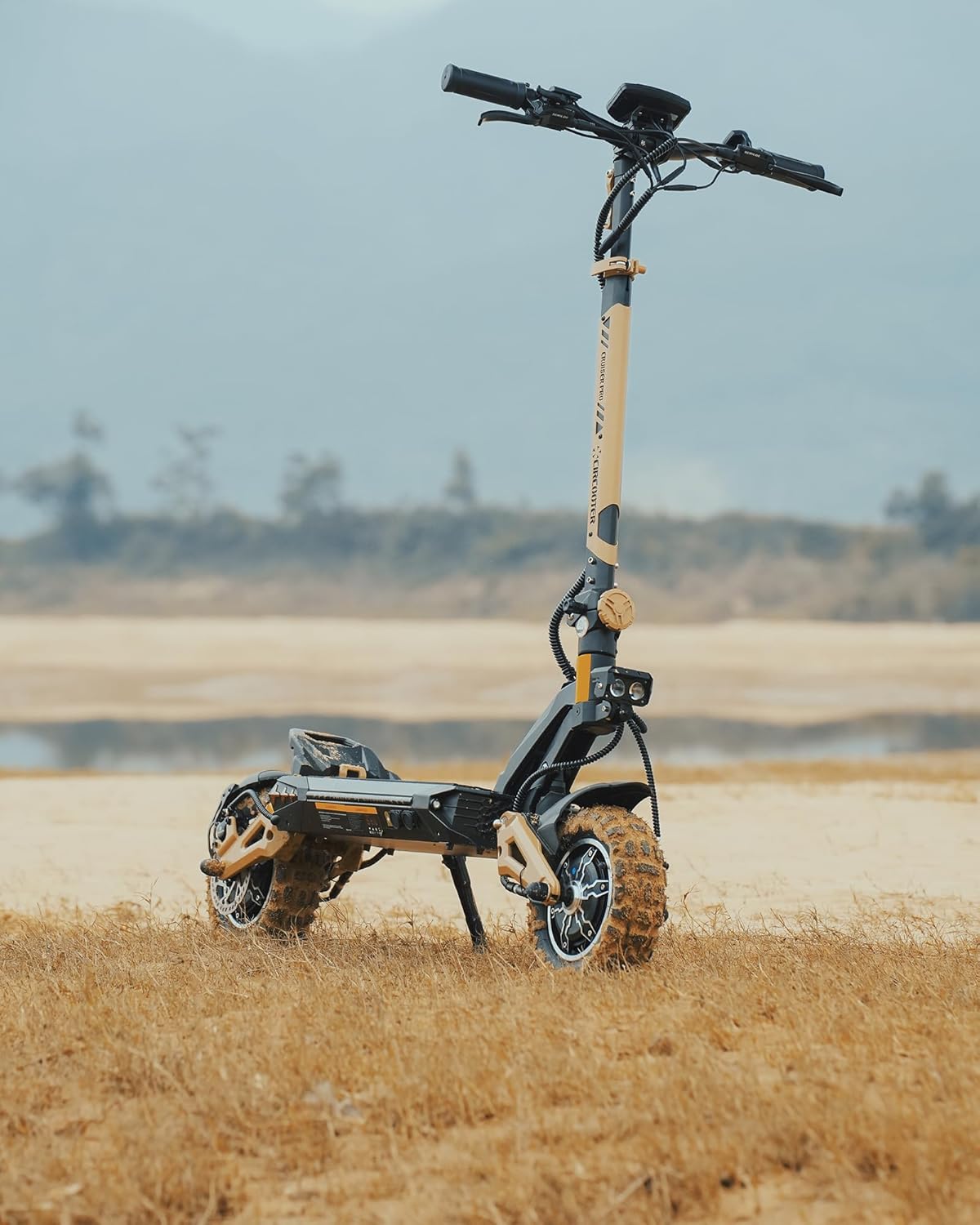 Circooter Cruiser Pro Electric Scooter Adult, Dual Motor 2400W e Scooter Up to 40 Miles Max Range & 38 Mph Top Speed, 11''Pneumatic Tires Off Road Escooter with Dual Charger Ports & Storage Bag