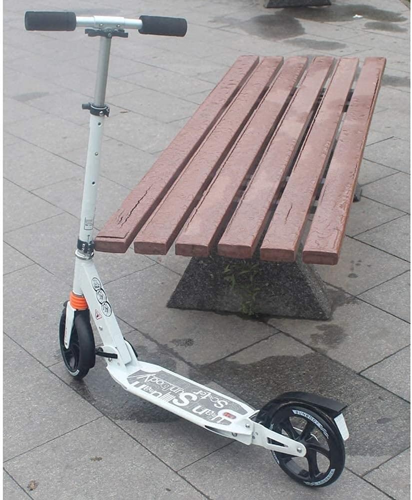 Scooters Kick Scooter for Adults Kids Unisex Adult Kick Scooters with 2 Big Wheels Easy Folding Height Adjustable Commuter Scooters Birthday Gifts for Women/Men/Teens/Kids Non-Electric