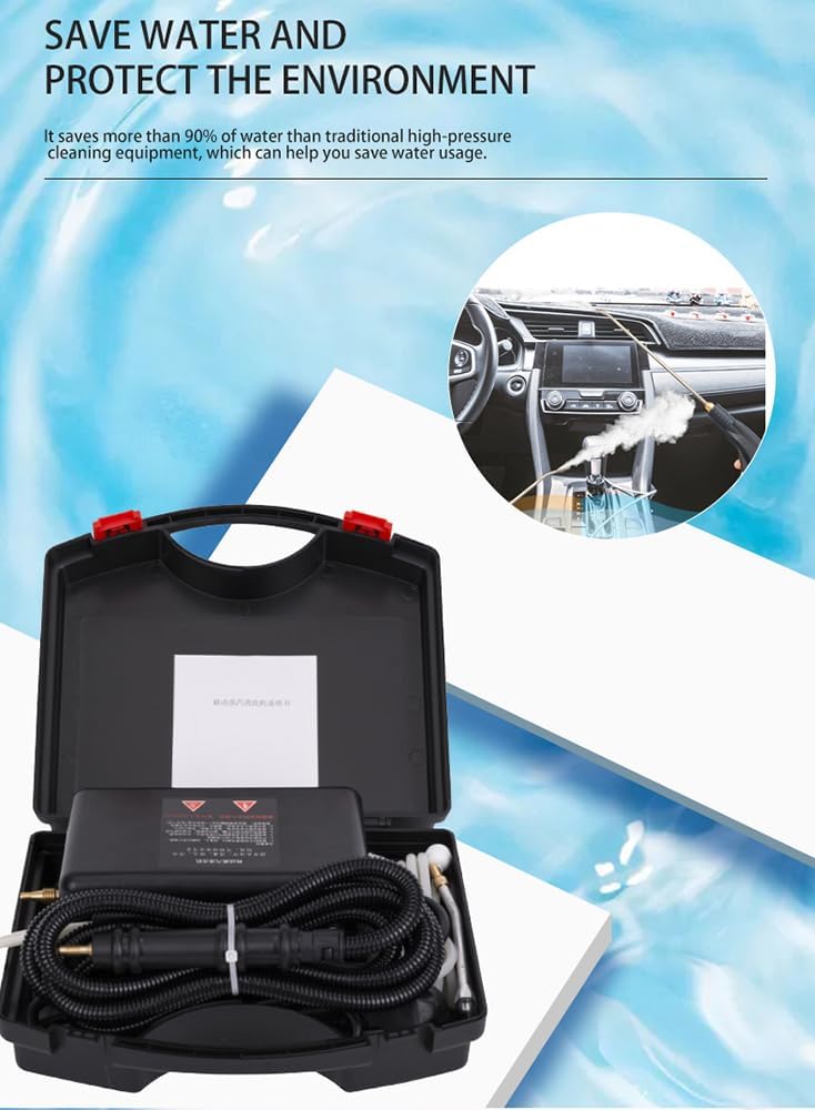 Home Appliances Steam Cleaner High Temperature Air Conditioning Kitchen Hood Car Steam Cleaners (Black)