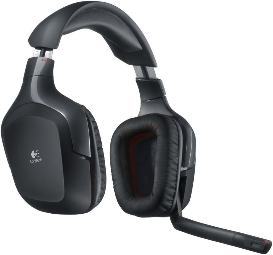 Logitech G Wireless Gaming Headset G930 with 7.1 Surround Sound, Wireless Headphones with Microphone
