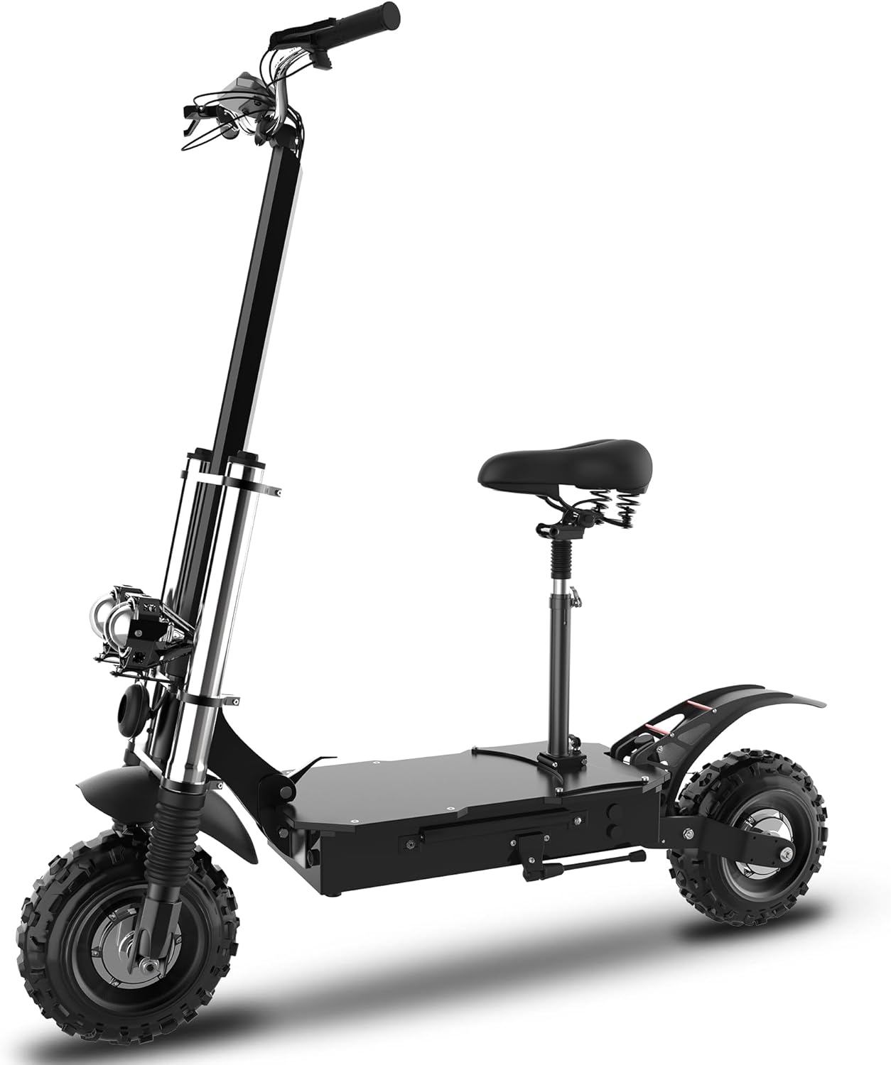 X60 Adult Electric Scooter with Seat – 50 mph Max Speed, 60 Miles Range, 6000W Dual Motor, Foldable Design & 3-Year Battery Life