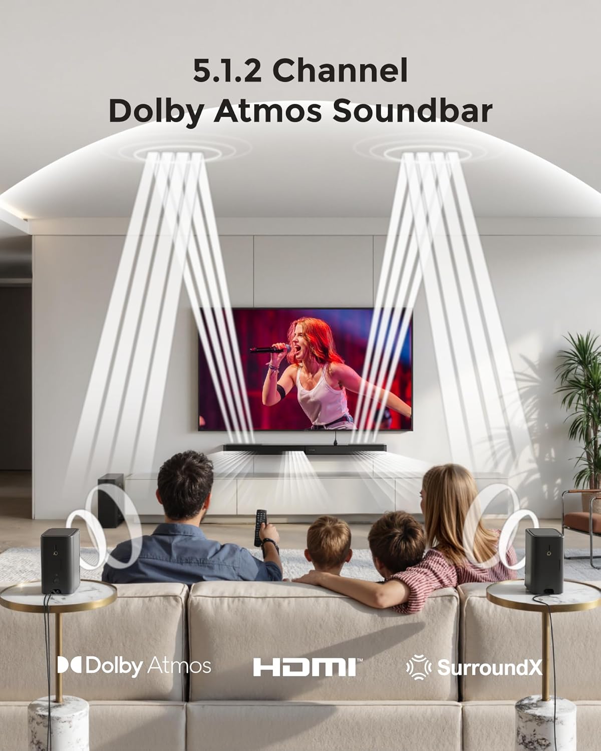 ULTIMEA 5.1.2ch Sound Bar with Dolby Atmos