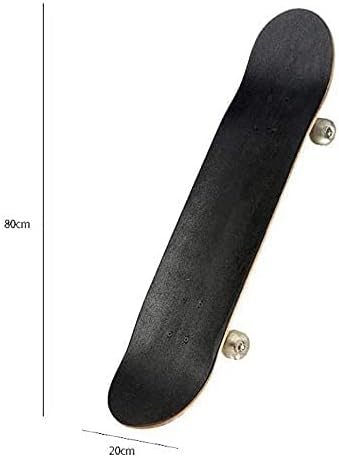 Four-Wheel Skateboard Bilateral Inclined Board Road Skills Maple Skateboard Professional Standard Double Kick Board Suitable for Adults and Young People