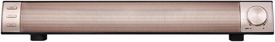 Speaker with Mic 10W Soundbar Home Theater Deep Bass Sound BarMusic Playback Hands-Free(E)