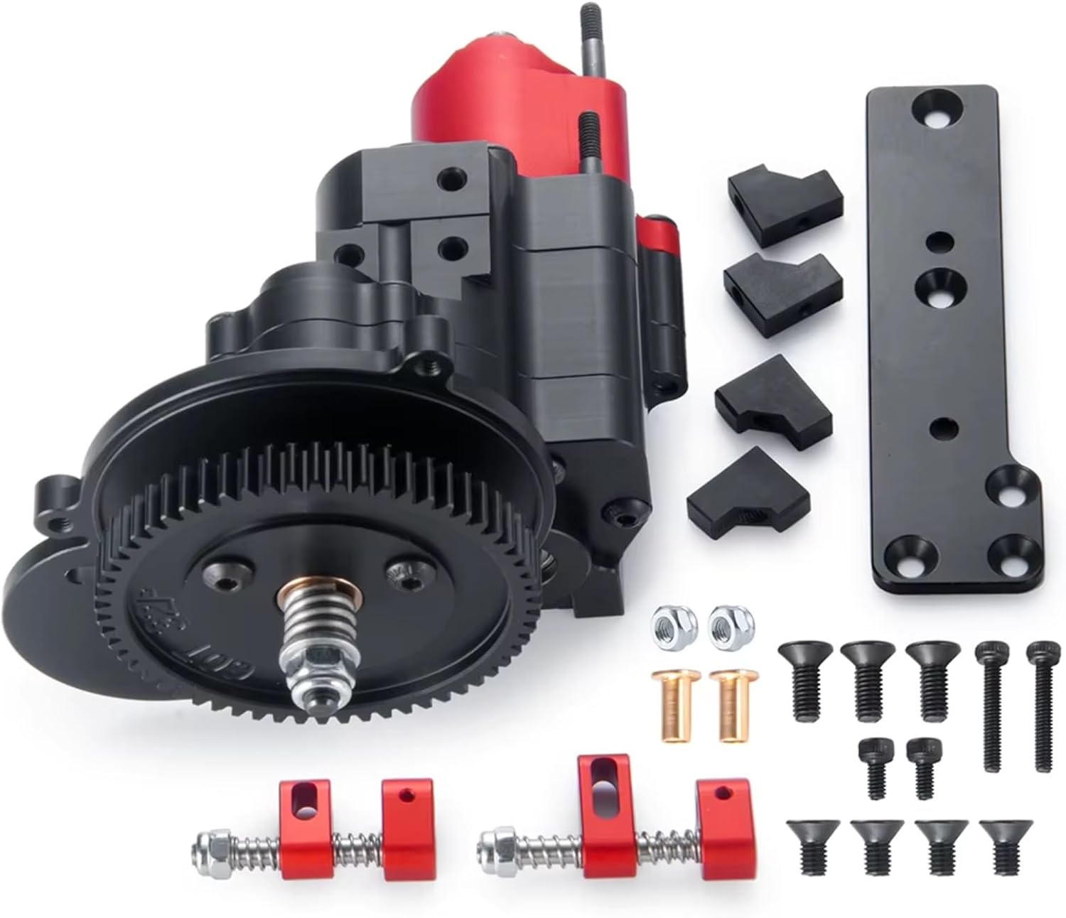 RC Gearboxes For Axial For SCX10 1/10 Metal 2 Speeds Gearbox Breaking Dig Transmission Transfer Case RC Crawler Car Upgrade Parts