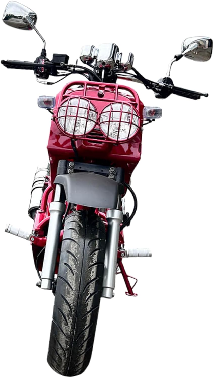 150cc Stretched Scooter, Generation 1, Automatic Transmission, PMZ150-19, Wide 205/30-12 Rear Tire, Retro Speedometer, Gas Gauge, Street Legal Moped for Adults, Powerful GY6 Engine