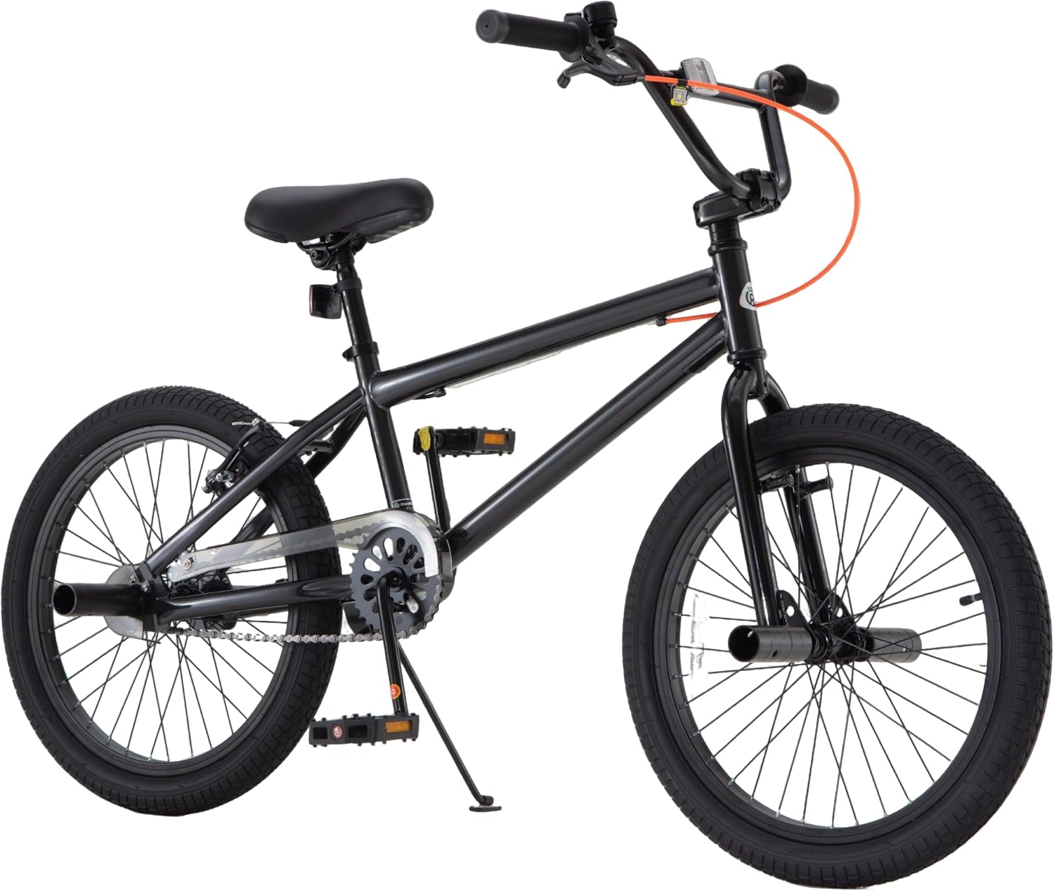 RoyalBaby Kids BMX Bike 20 24 Inch, Professional Aluminum (Silver) or Sturdy Steel (Red/Black), Freestyle Street Bicycle for Beginners & Advanced Riders, Easy Assembly