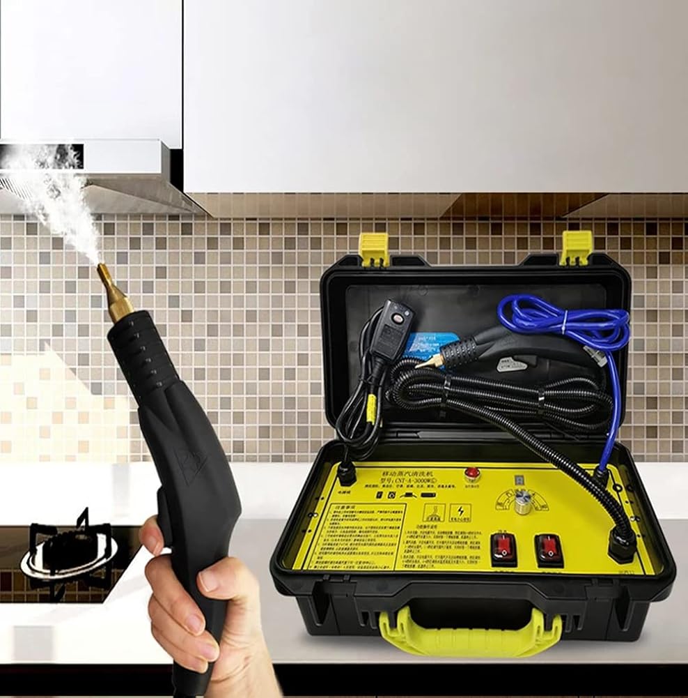 3200W Commercial High Pressure Steam Cleaner Handheld Steam Cleaning Machine for Air Conditioner Range Hood Car