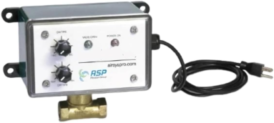 PD7020 AIR Compressor Drain Valve Timer Controlled - for POSI-Drain High-Pressure Compressor Components Wall Mount Electric AUTO Tank Drain Valve Part PD7020 - Drain Valve - 1/4