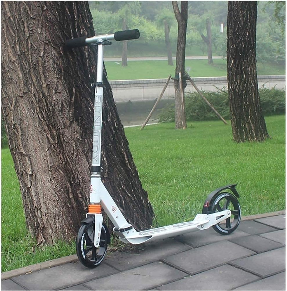 Scooters Kick Scooter for Adults Kids Unisex Adult Kick Scooters with 2 Big Wheels Easy Folding Height Adjustable Commuter Scooters Birthday Gifts for Women/Men/Teens/Kids Non-Electric