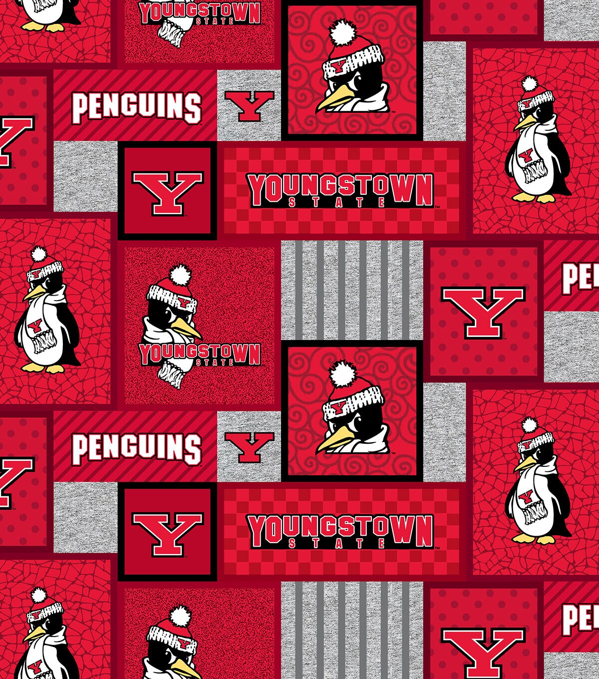 Youngstown State Fleece Fabric Patch