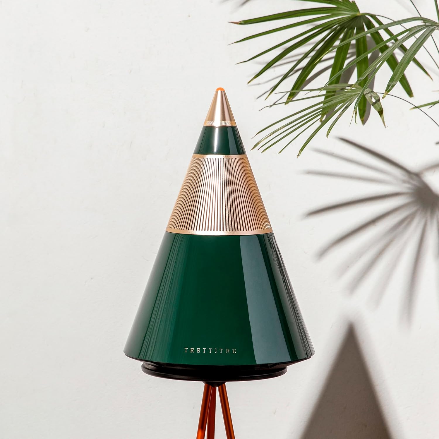 trettitre Bluetooth Speaker,Portable Speaker with 360° Sound TWS Pairing Hi-Fi Stereo, Aluminum Alloy Knob, Speakers Bluetooth Wireless for Outdoor, Beach, Party (Green)