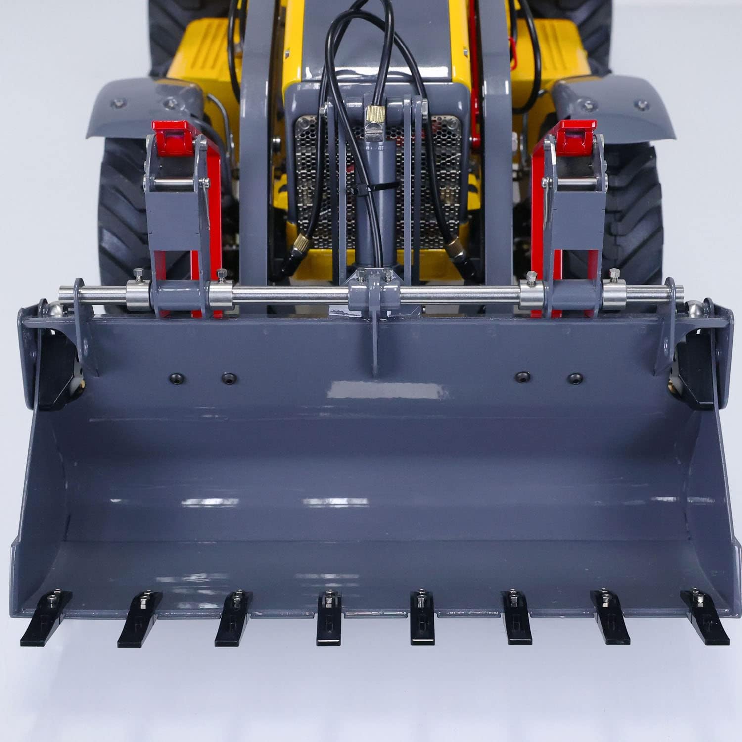 TOUCAN RC HOBBY Lesu 1/14 Metal Hydraulic Rc Backhoe Loader Aoue Bl71 2 in 1 Electric Excavator Heavy Hydraulic Model