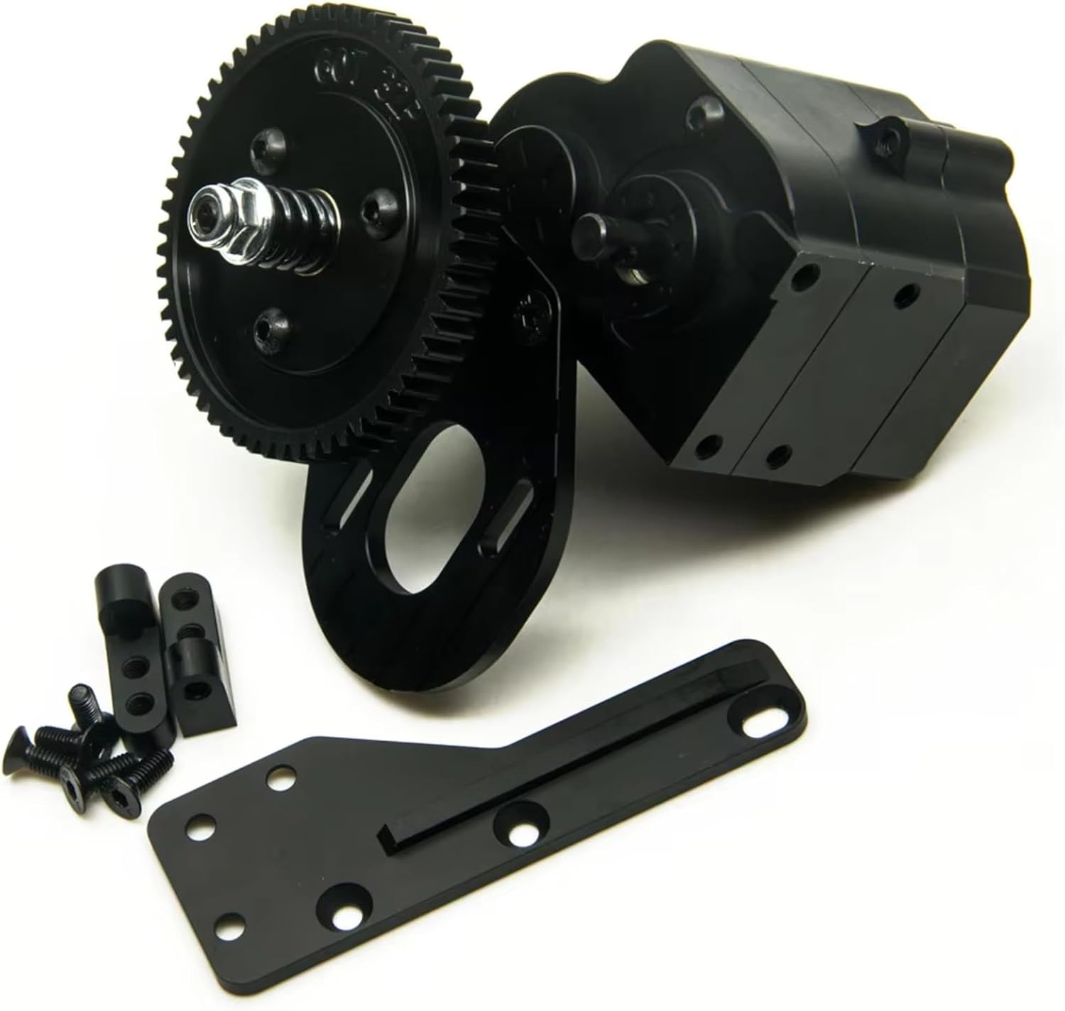 RC Gearboxes For Axial For SCX10 For Wraith 90018 1/10 Complete Metal 2 Speed Transmission Gearbox RC Crawler Car Truck Model Upgrade Parts(Gearbox)