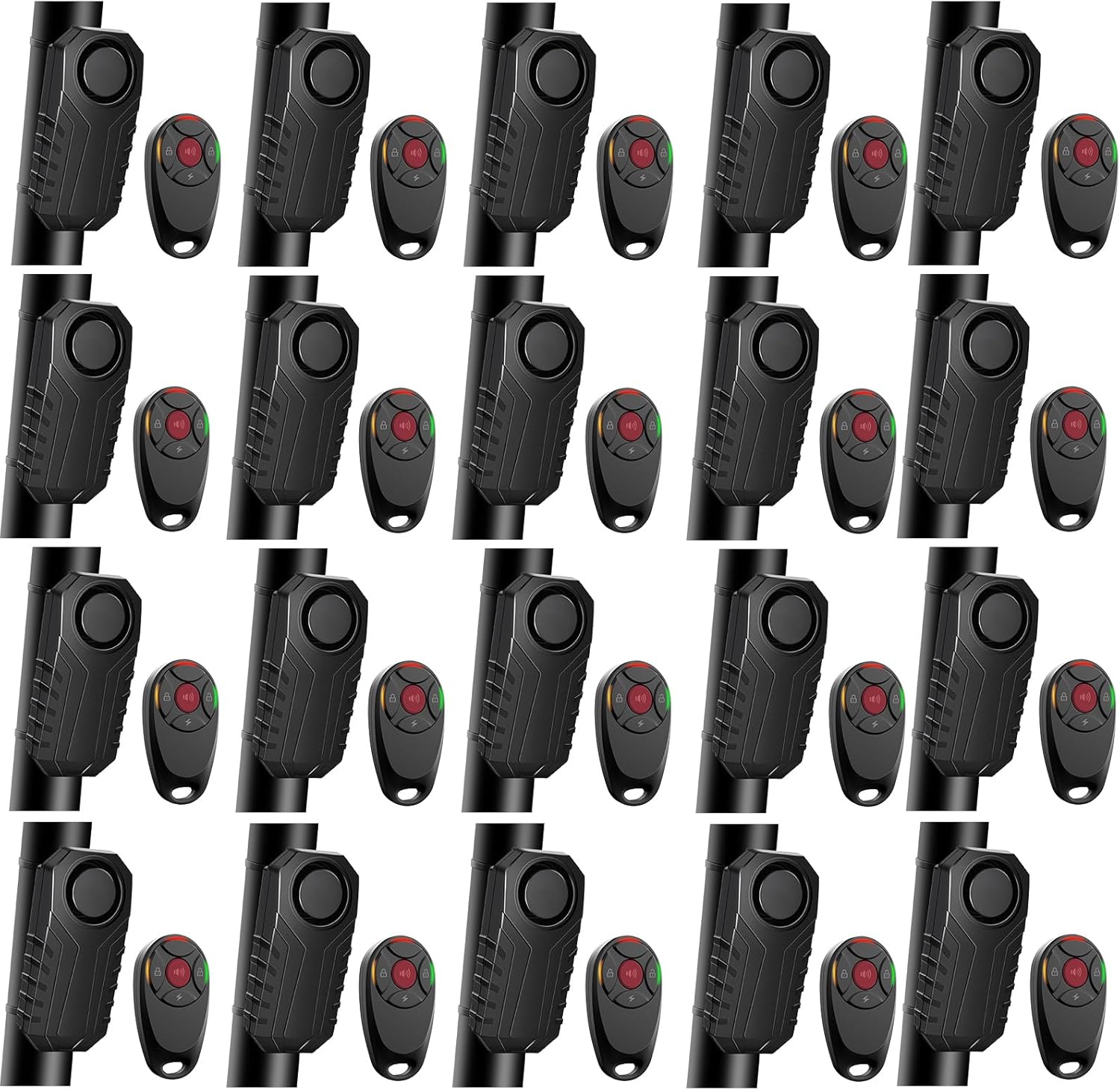 113dB Bike Alarm,Motorcycle Alarm,Burglar Vibration Motorcycle Bicycle Alarm Security System IP65 Waterproof, Suitable for Scooter Vehicle Trailer Car Door Window Electric Bike Accessories,20PC