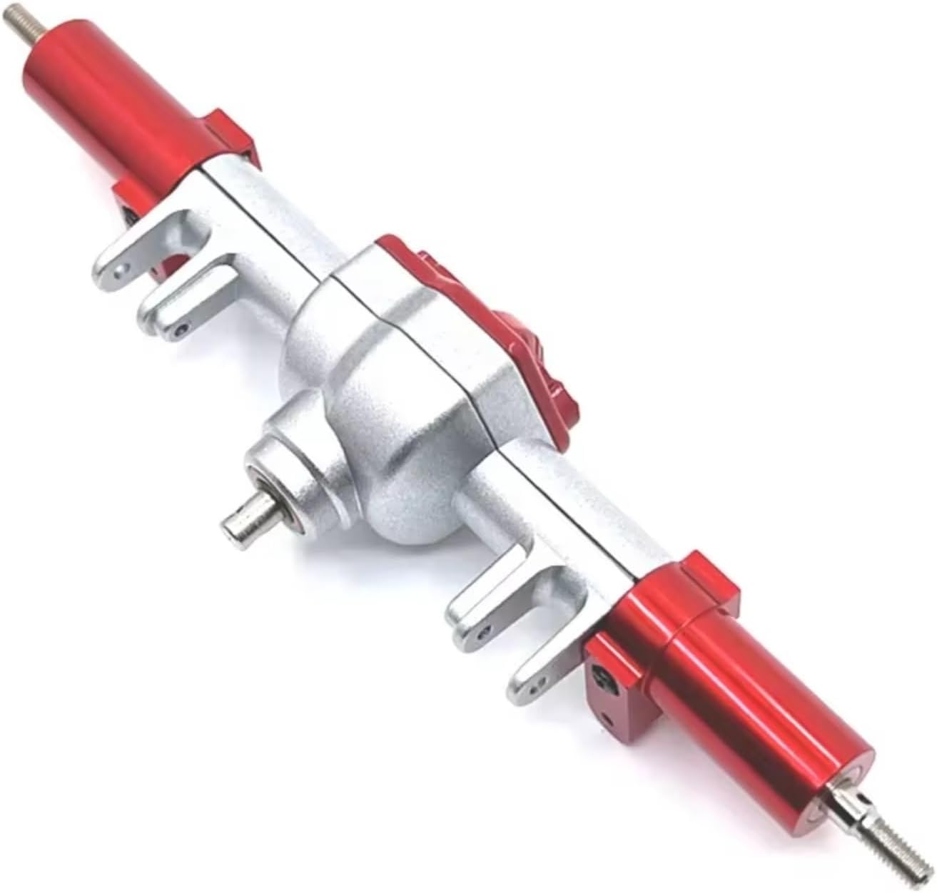 RC Upgrade Parts for MN128 MN86 MN86S MN86K MN86KS 1/12 Metal Front Rear Differential Axle Complete Set RC Crawler Car Upgrade Parts(Red 2,Front and Rear)