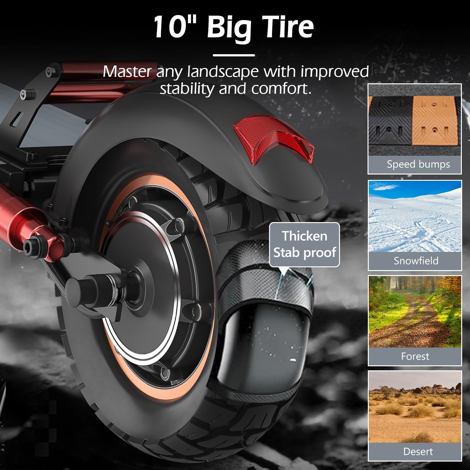 Electric Scooter Adults, 800W Motor & 28MPH Portable Folding Commuting Eletric Scooter, Up to 25 Miles Range, 10