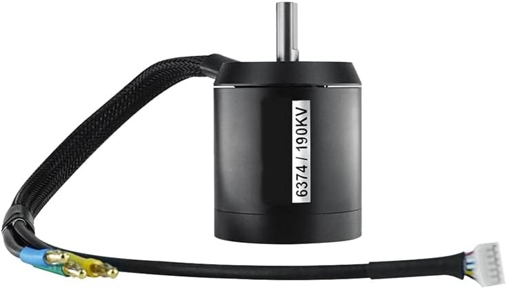 Upgraded 190KV 3500W Electric Skateboard Motor Mountain RC Vehicle External Rotor Motor 6374 Large-Torque - (Color: Black)