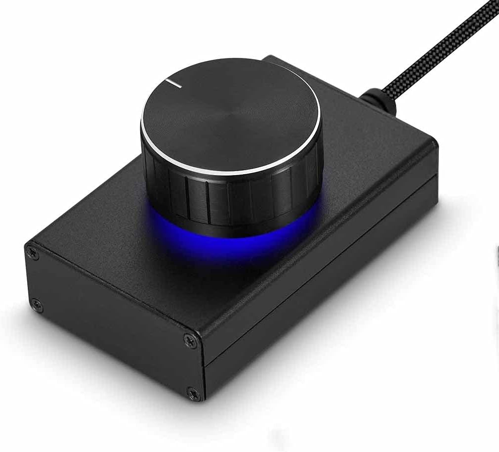 2021 New Mini USB Volume Controller for Computer Speaker One Key Mute Lossless Audio Control Knob (Color : A) (B)
