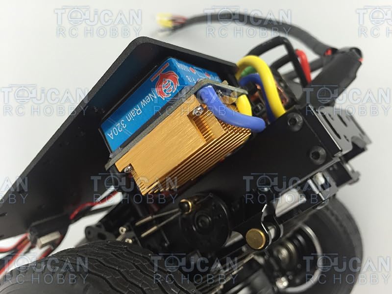 Metal 4 * 4 Chassis for 1/14 RC Tractor Truck 1 Motor 2 Servos 12G Servo Add on Full Light Set​