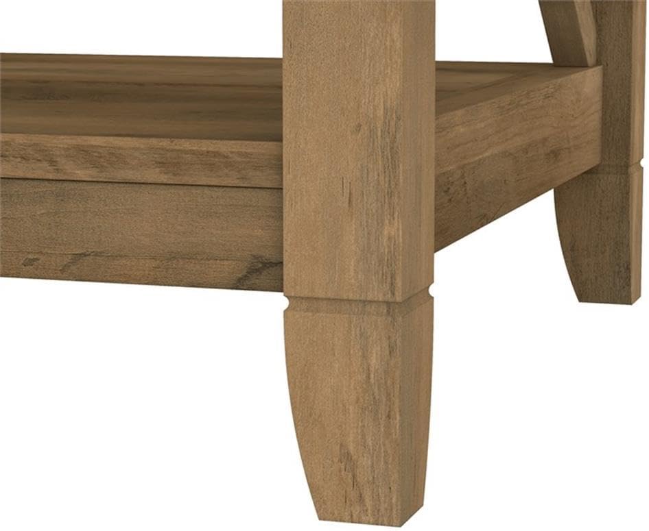 Pemberly Row Tall 5 Shelf Bookcase in Reclaimed Pine - Engineered Wood