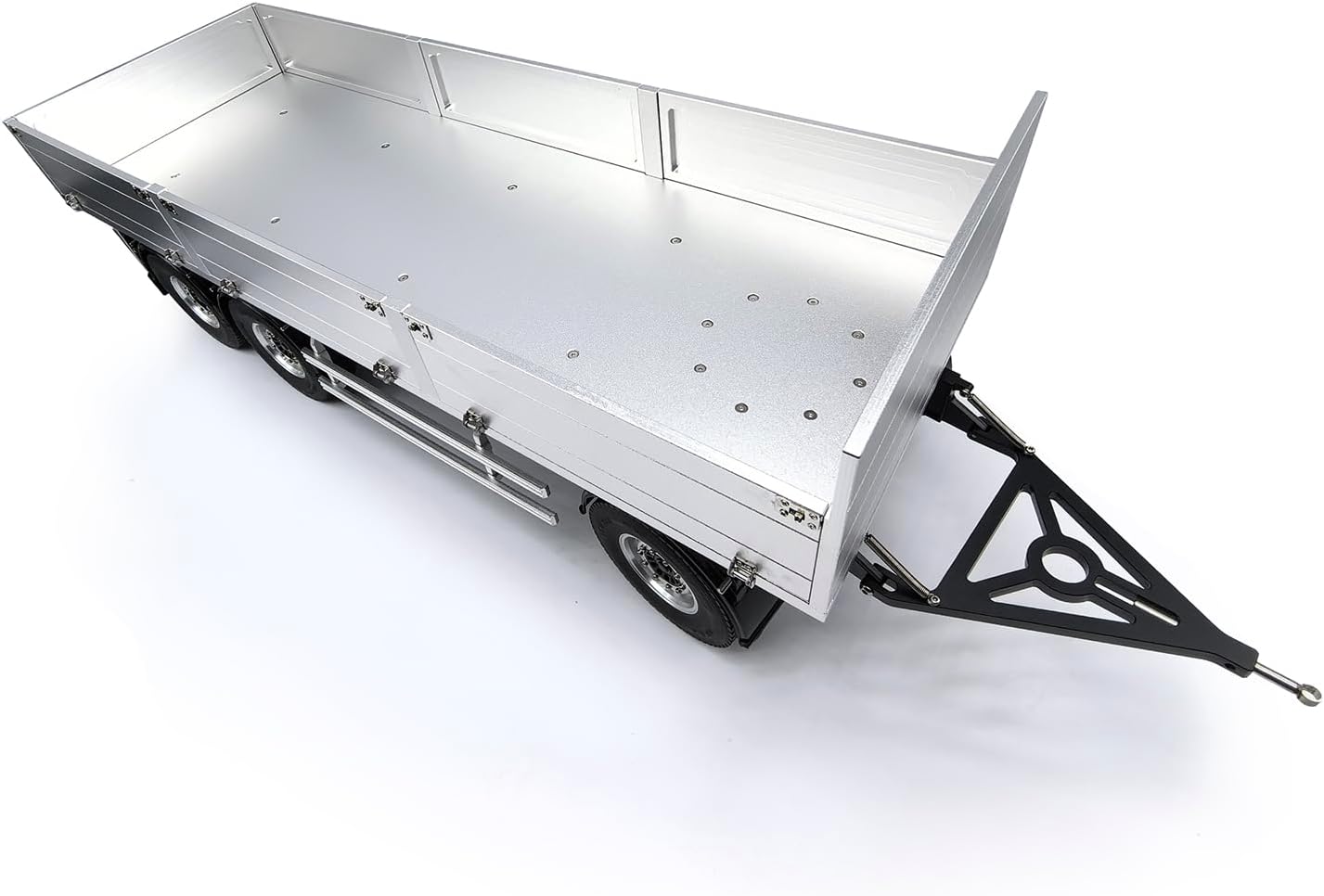 TOUCAN RC HOBBY 1/14 Metal 3 Axles Full Trailer for RC Hydraulic Dumper Truck Construction Vehicle for Ages 14+