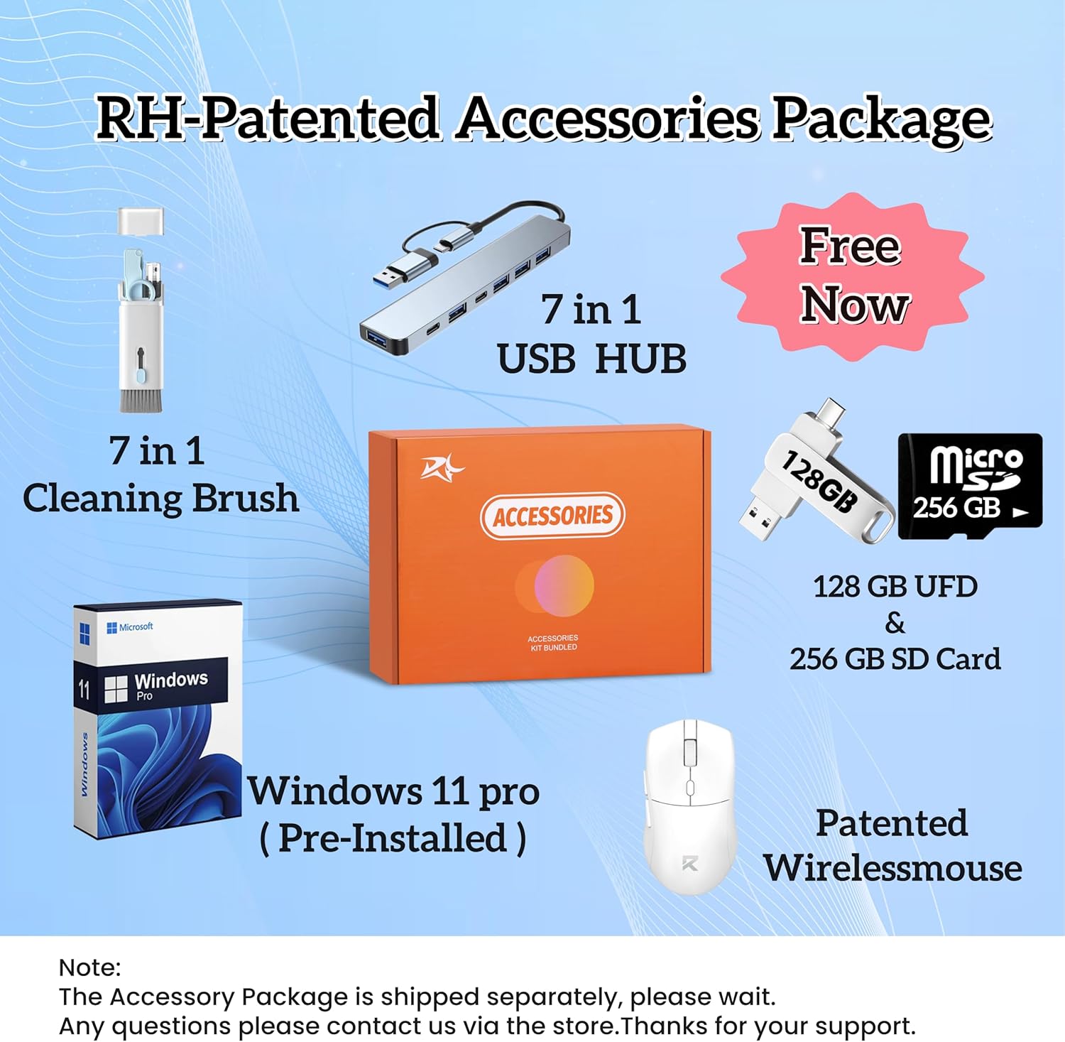 HP 2025 14 Inch Student Laptop, Intel N150 CPU, 1 Year Microsoft 365 & Copilot, Windows 11 Pro, 16GB RAM, 384GB Storage(128GB UFS+256GB MSD), HD Cam, Fast Charge, Wi-Fi 6, Accessories, Natural Silver