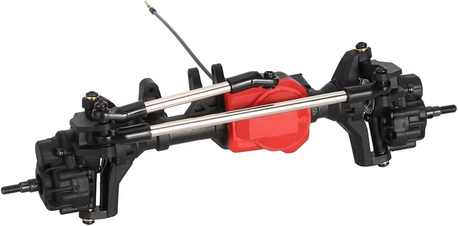 Compatible with Traxxas for TRX-4 1/10 RC Cars Upgrades Parts Modification Spare Front Rear Axles with T-Lock Differential RC car Front Rear axle(1set)