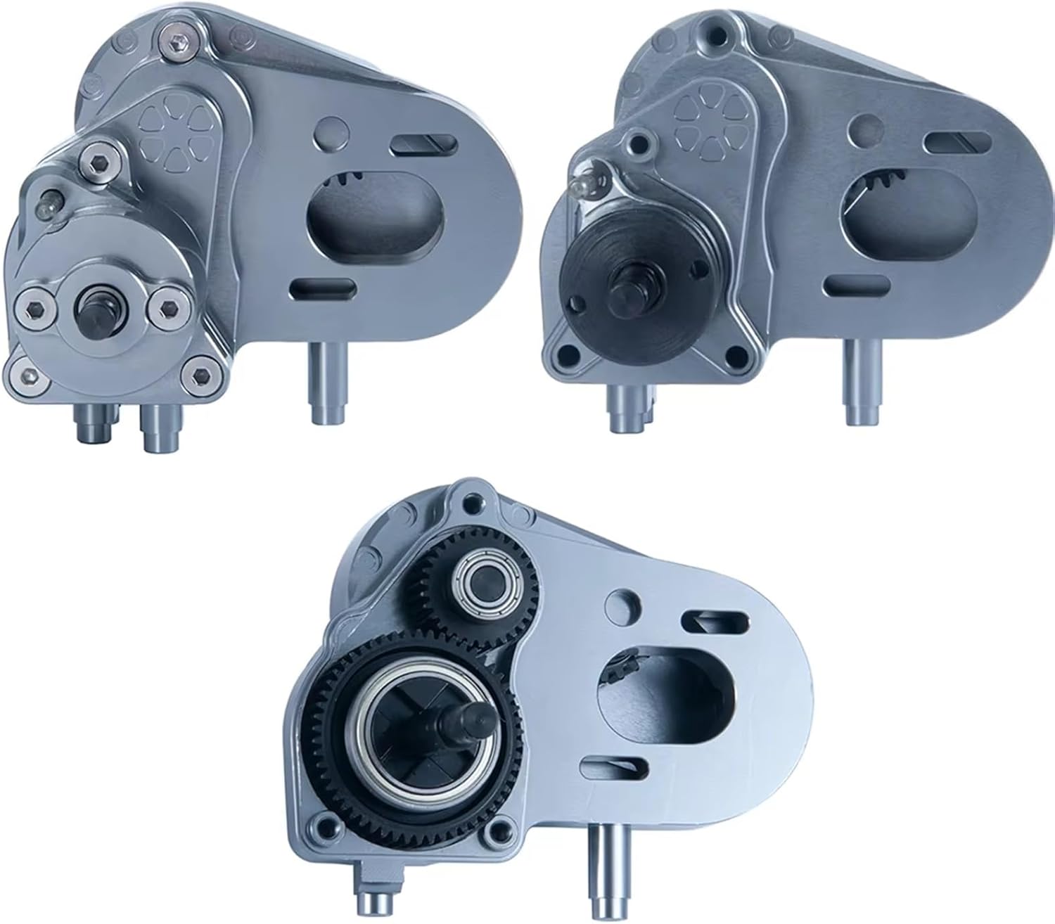 Compatible with Axial for SCX10 II for AXI03004 for Capra 1/10 RC Car Crawler Parts Dig Transmission Box Metal Complete Gearbox Dig Gear RC Car Part Accessories