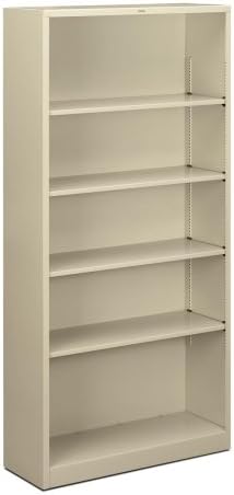 HON Steel Bookcases-5 Shelf Metal Bookcase, 34-1/2
