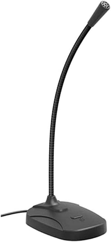 Omnidirectional Microphone High Sensitivity USB Mic for Desktop PC/Laptop/Computer/Notebook Accessories (Color : Black) (Black)