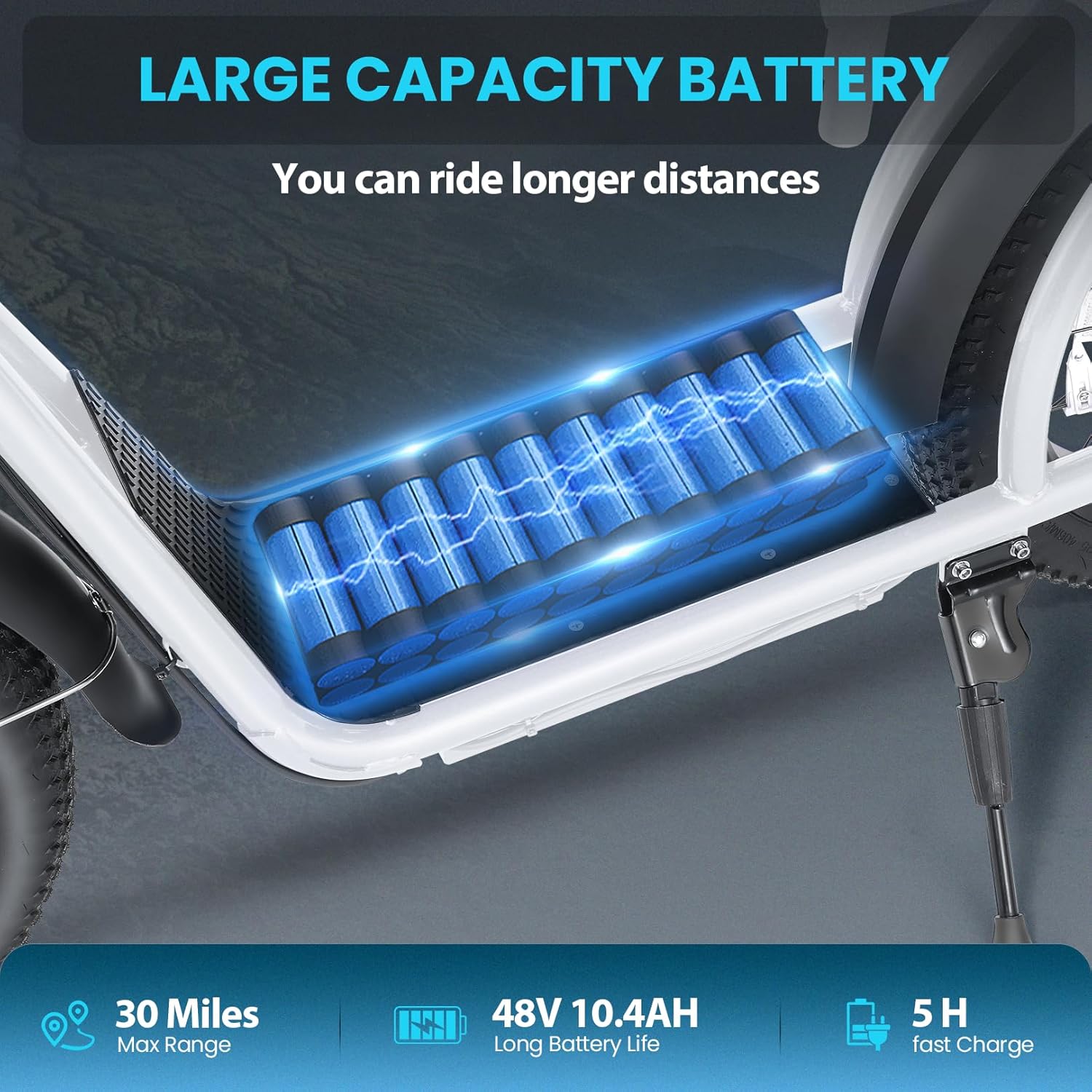 Caroma Electric Scooter with Seat for Adults, Max 30Miles Ranges&20Mph, 500/800/1200W Motor, 14/20