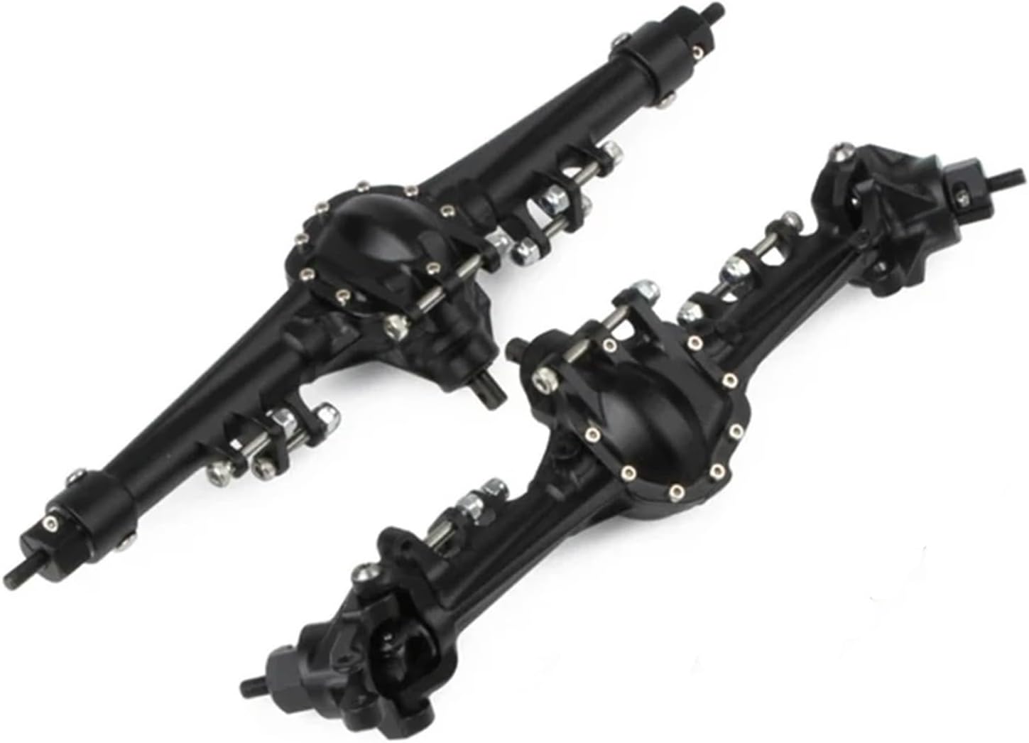 RC Vehicle Axles Compatible with Axial for SCX10 1/10 RC Car Part Aluminum Alloy Front Rear Axle RC Upgrade Part Rc Front Rear Axle Modification Parts(Color:1)