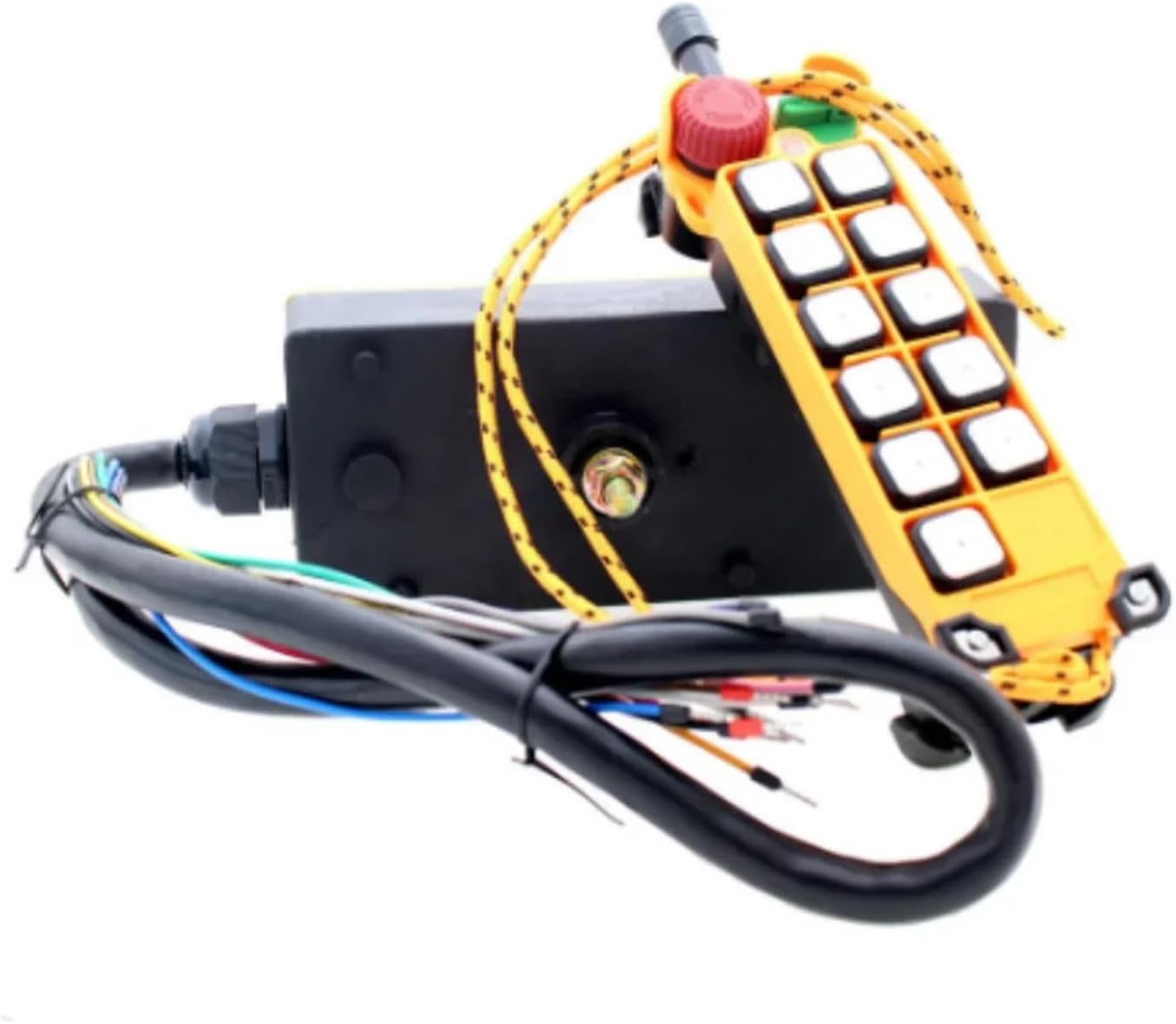 HS-10S 1 Speed 1 Transmitter 10 Channels Hoist Crane Truck Radio Remote Control Push Button Switch AC110V
